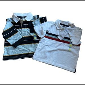 2 Gymboree shirts. One long sleeve and one short sleeve.
